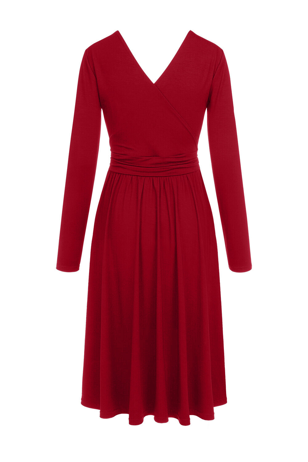 Rosa - TENCEL™ Sukienka z dekoltem na plecach w kolorze czerwonym
